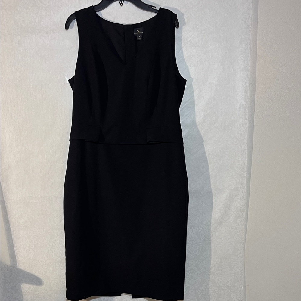Worthington Classic Black Sleeveless Midi Dress
